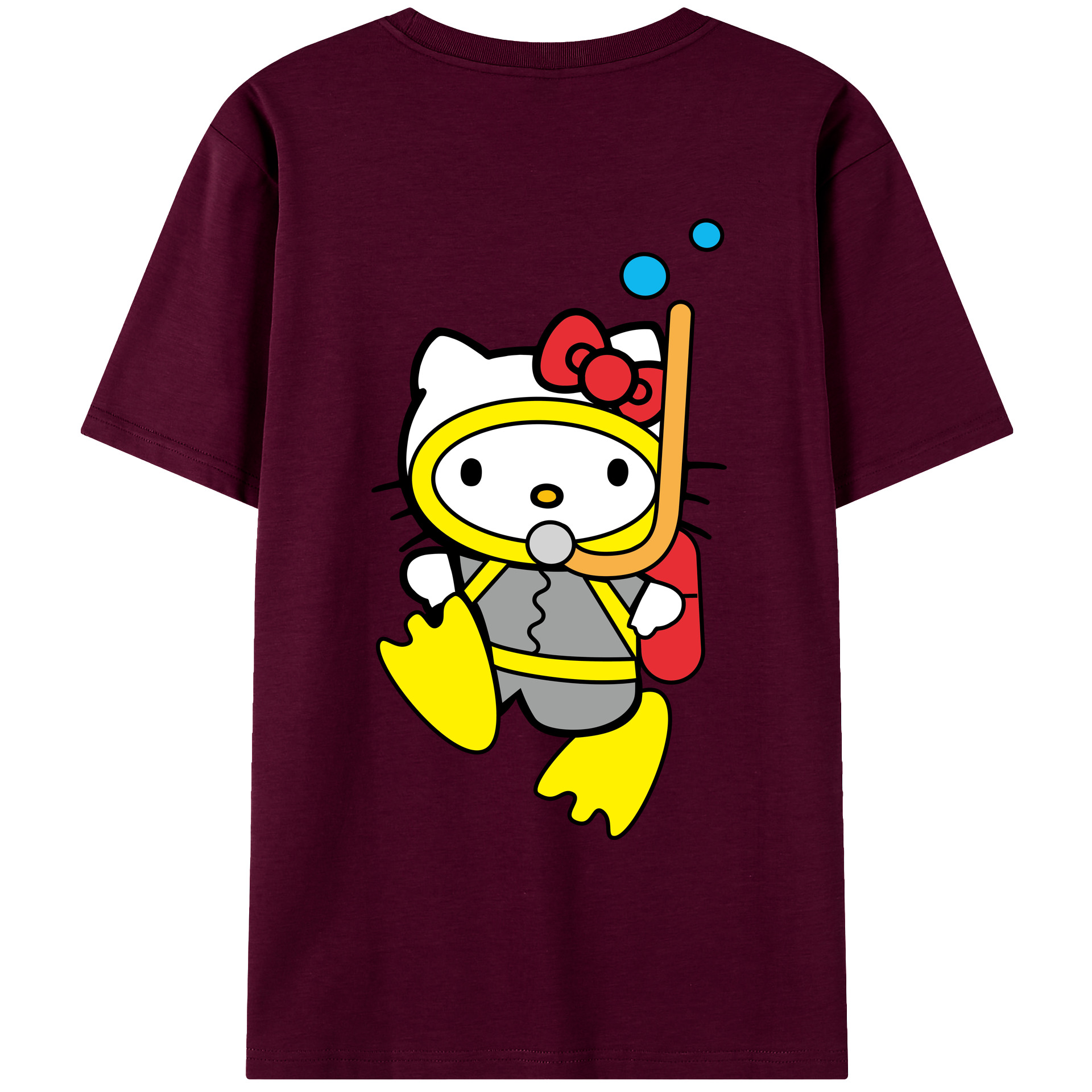 （画像用） Hello Kitty ハローキティ レディース半袖Tシャツ(バックプリント)
